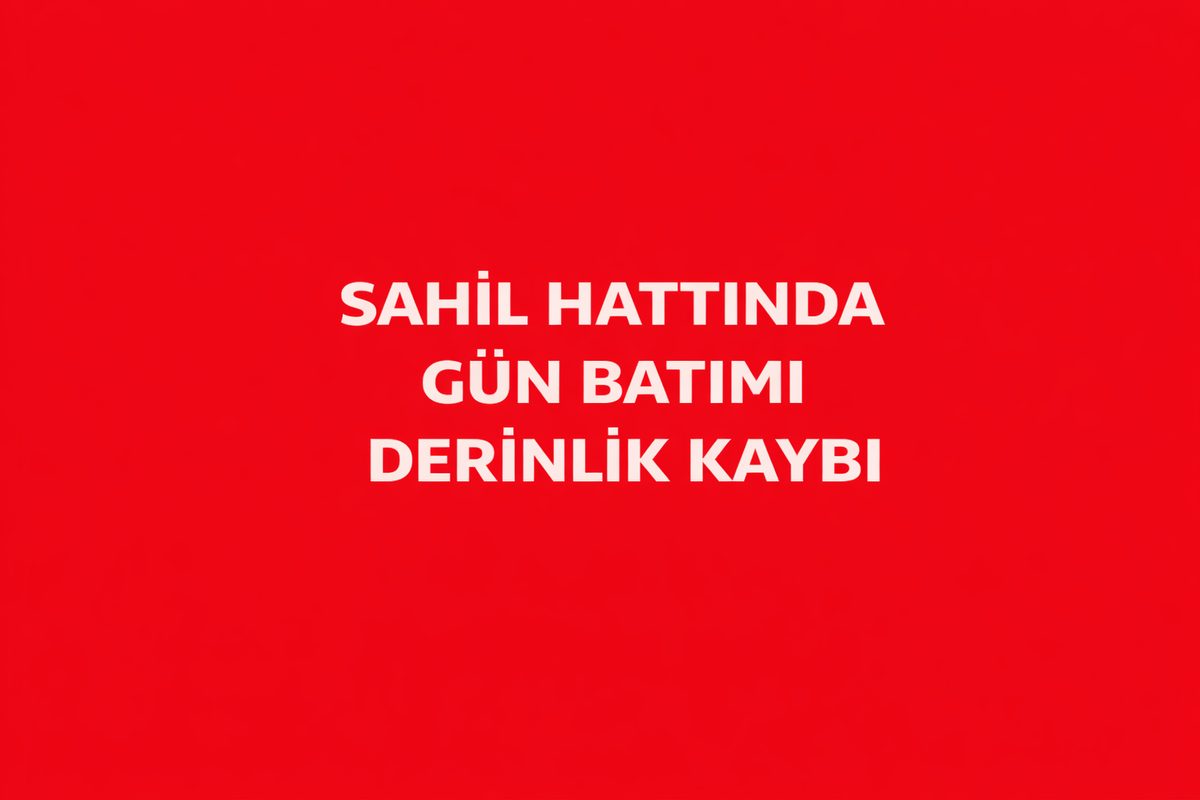 Sahil Hattında Gün Batımı Derinlik Kaybı