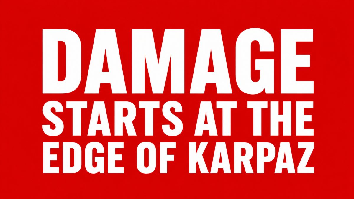 Dipkarpaz, Zafer Burnu Road and Apostolos Andreas Road Vehicle Damage: Where Damage Starts at the Edge of K arpaz