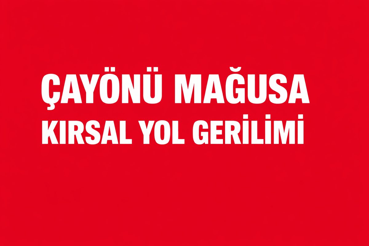Çayönü Mağusa Köy Merkezine Bağlanan Dar Tarla Yolları