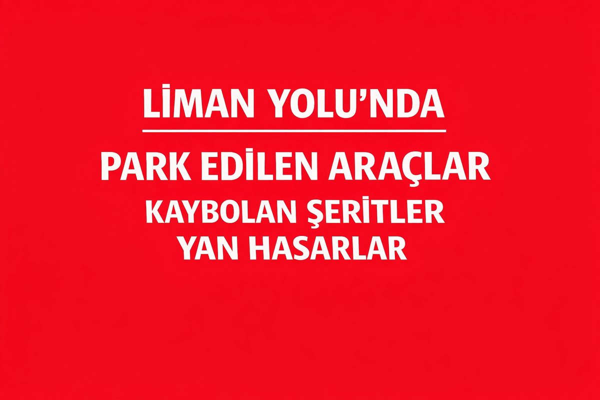 Girne Liman Yolu’nda Park Edilen Araçlar