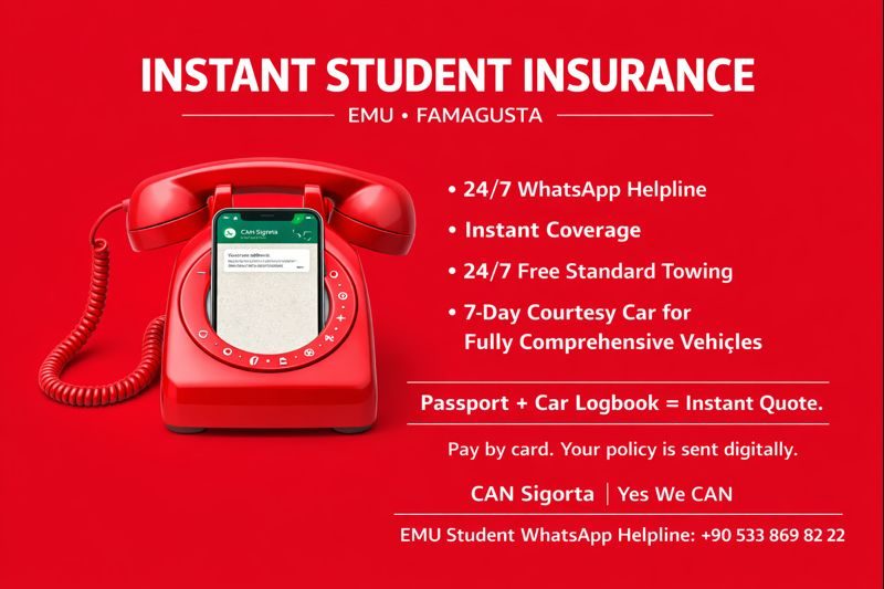 INSTANT STUDENT INSURANCE EMU FAMAGUSTA