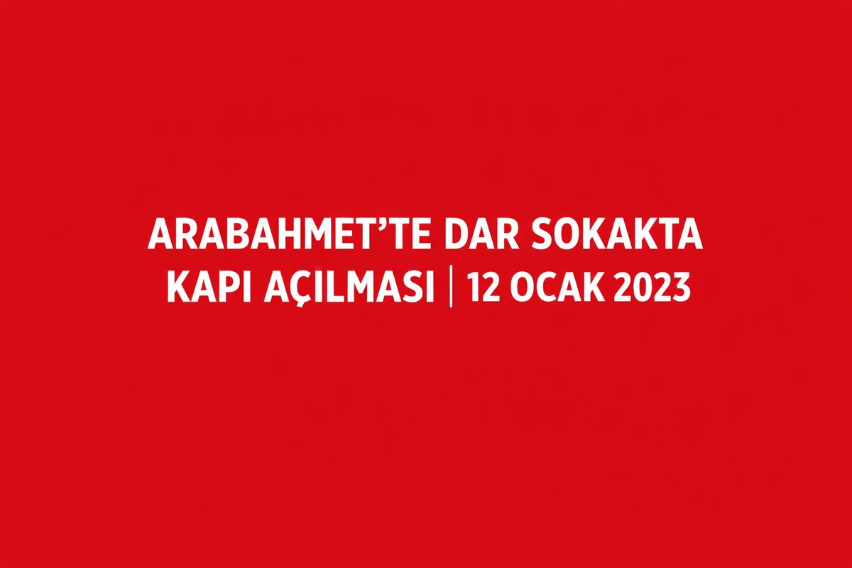 Surlariçi’nde Dar Sokakta Kapı Açılması
